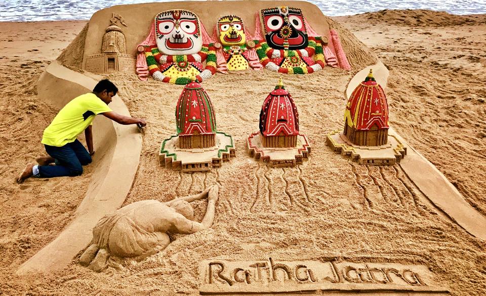 Sudarsan Pattnaik Sand art of odisha 